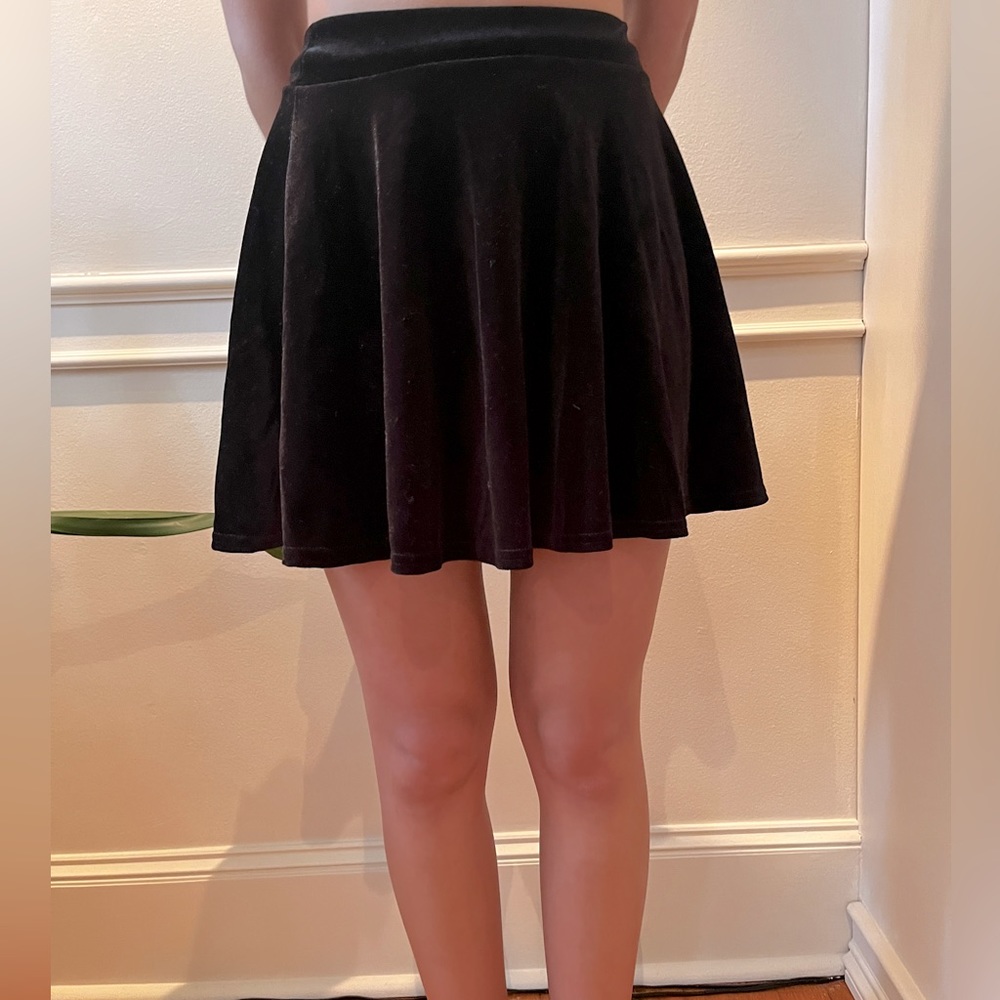 Black Suede Skirt